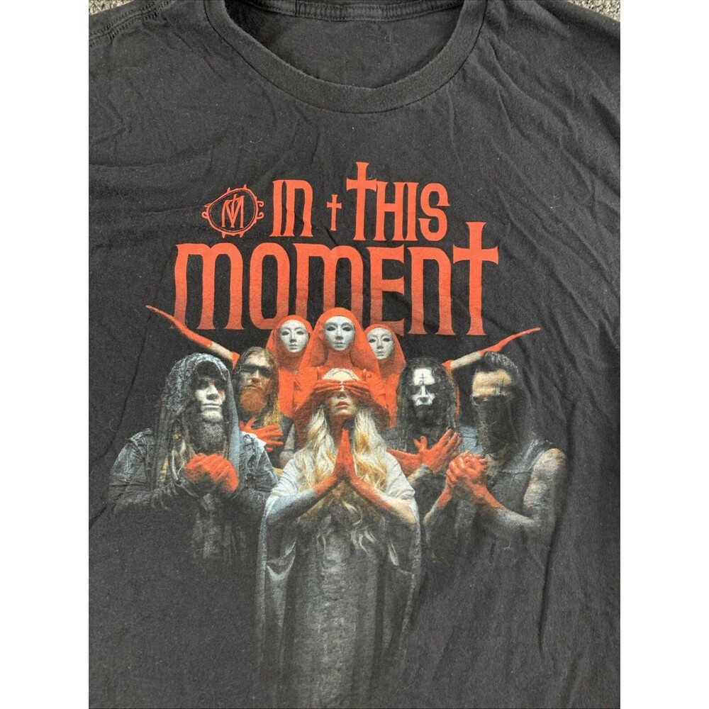 In This Moment 2022 Unisex Large Tour Black Multi Color Band T-Shirt - Picture 2 of 6